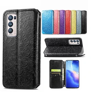 luxury solid color ultra thin leather phone case for oppo a94 a54 find x3 neo lite reno 5 pro plus with bracket magnetic cases free global shipping