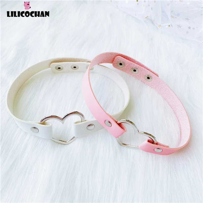 Ожерелье чокер из искусственной кожи с заклепками и кольцом| |