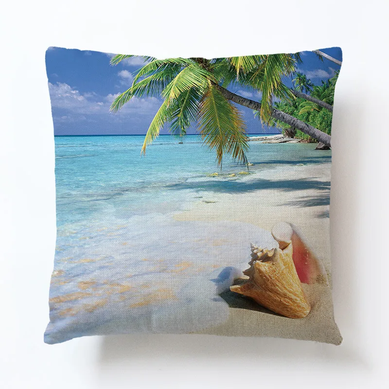 Отличная Ocean серии Декоративные Чехлы на диванные подушки летние пляжные Алфавит