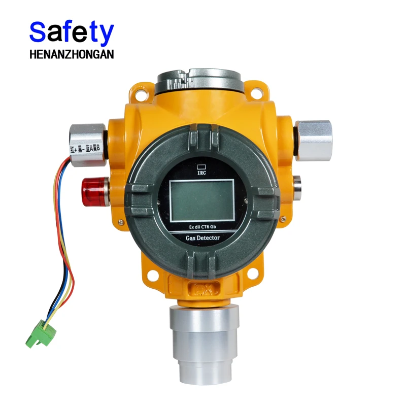 

auto industrial gas detector fixed toxic gas h2s leak gas detector