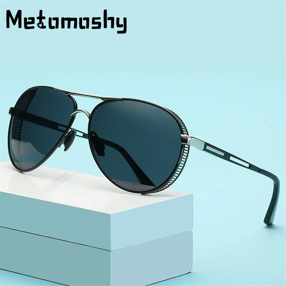 Солнцезащитные очки унисекс Поляризованные в металлической оправе с защитой UV400