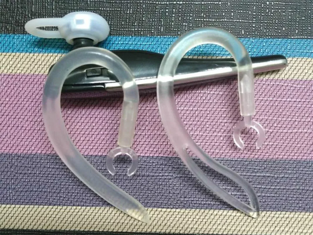 Bluetooth-наушники 2 шт. прозрачные силиконовые зажим петли для наушников гарнитуры