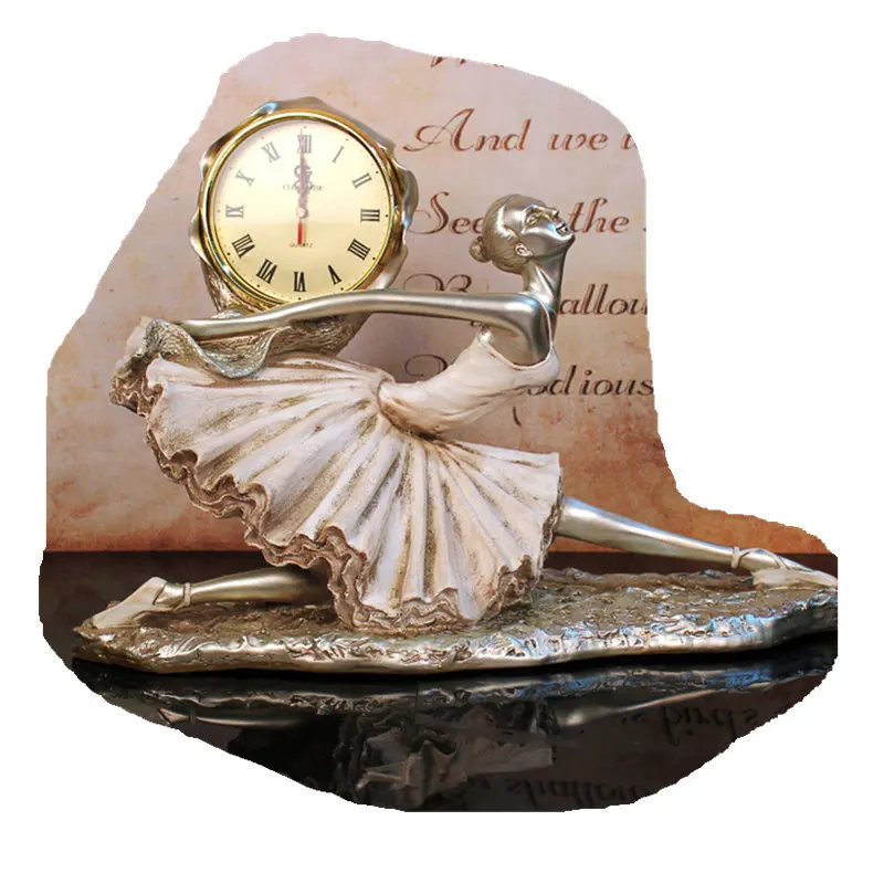 

Nordic Style Home Decoration Accessories Creative Ballet Beauty Model Clocks and Crafts Ornaments Exquisite Birthday Gifts