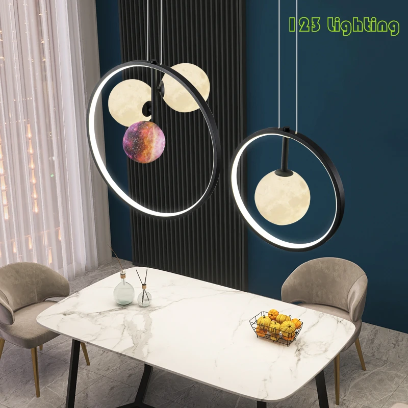 Colorful White Ball LED Pendant Lights Bar Dining room Bedside Hanging Light Fixtures G9 Cord Adjustable New Style Home Deco