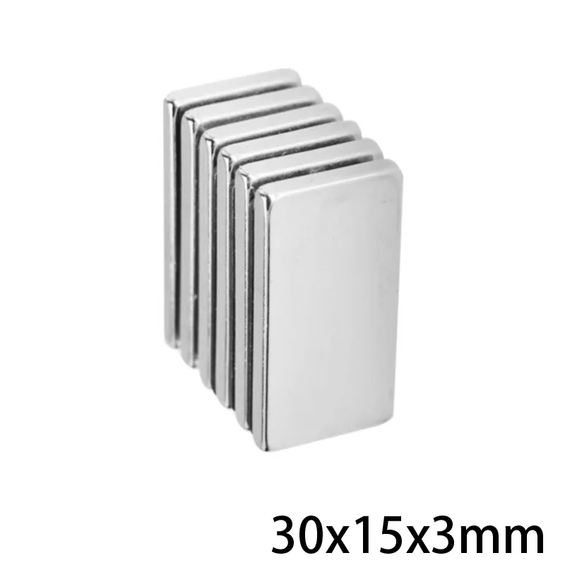2 ~ 100 шт. 30X15X3 мм блок мощные магниты 30 X 15 N35 DIY Неодимовый Магнит 30x15x3 постоянные NdFeB