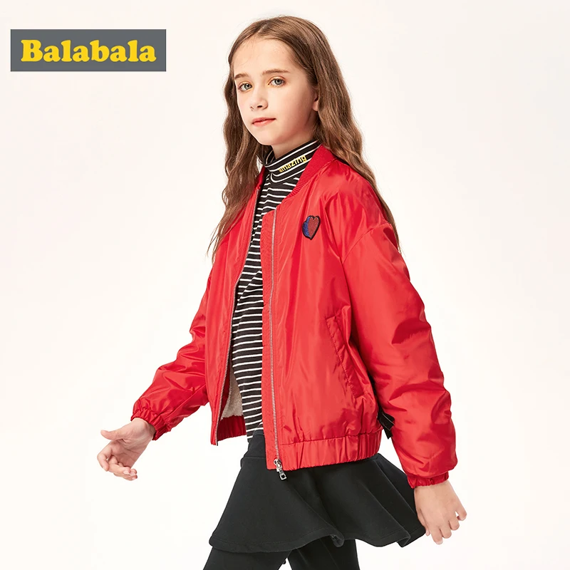 Children clothing girls coat 2019 autumn and winter big children plus velvet baseball jacket fashion tide | Детская одежда и обувь