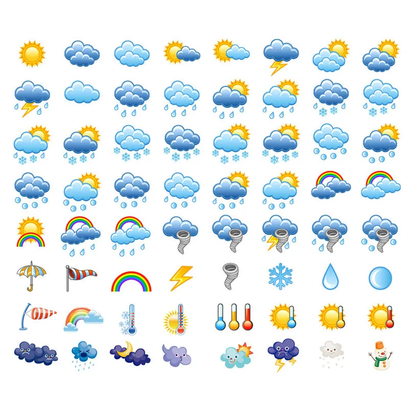 1 шт. Kawaii Weather Sun Cloud DIY украшения Скрапбукинг блокнот канцелярские наклейки Precut Art
