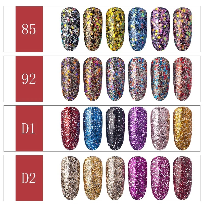 6 шт./компл. красочные свободные порошок ярко-розовый маленький лазерный Красивая