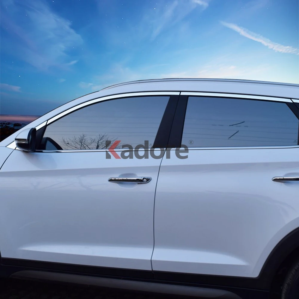 Для hyundai Tucson АБС внешние автомобильные аксессуары для автомобилей хромированные дверные ручки крышки отделка протектор молдинги для леворульных автомобилей