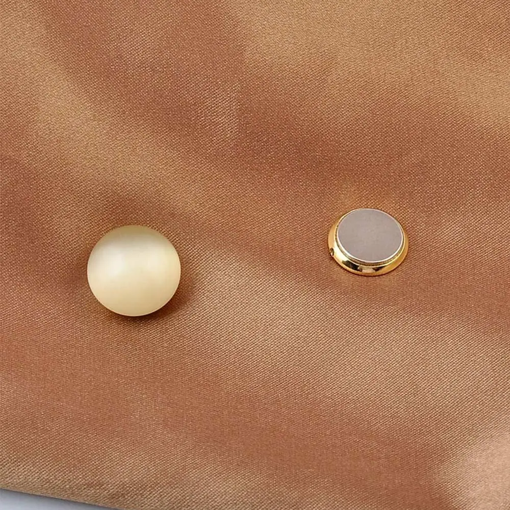 Жемчужный магнит без следов безопасный брошь на хиджаб прочный металлический