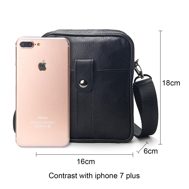 Сумка мессенджер мужская из натуральной кожи деловой портфель на плечо большой