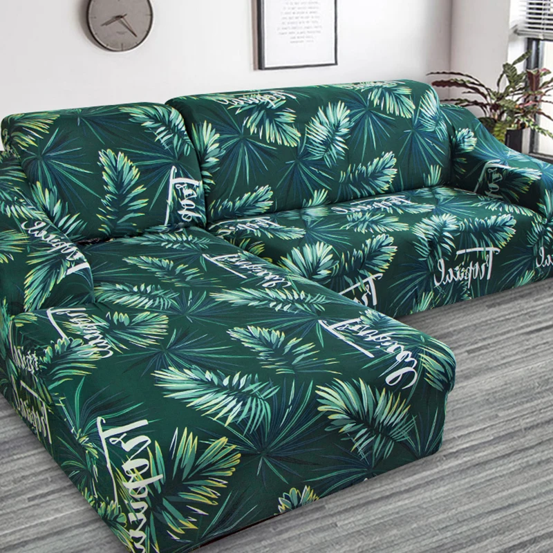 

New Printed Sofa Covers for Living Room Sofa Protector Anti-dust Elastic Stretch Covers for Corner Dust Cover Couch Cover Sofa