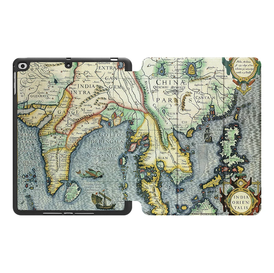 IPBC06 MTT Чехол для iPad 9,7 дюймов A1823 A1893, мягкая задняя крышка из искусственной кожи, чехол-подставка для iPad Air 1 2, чехол для планшета с мультипликационным принтом - Цвет: IPBC06