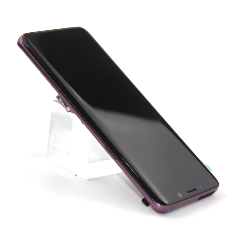 AMOLED lcd с рамкой для SAMSUNG Galaxy S9 G960 дисплей S9+ G965F G965 сенсорный экран дигитайзер