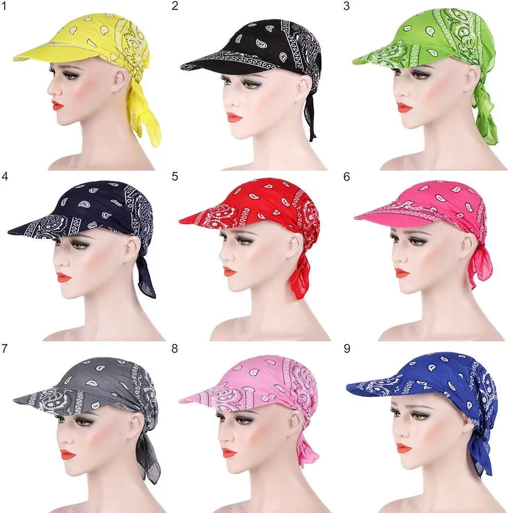 

Hats Creative Fashion Printed Women's Summer Sun Cap Cloth Kerchief Headscarf Hat