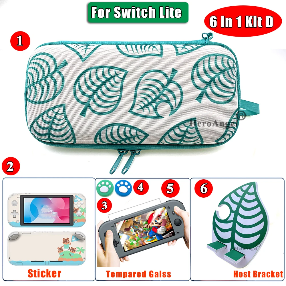 Жесткий чехол Cary для Nintendo книжка DOS Switch NS Lite сумка хранения консоли стикер кожи