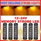 Стробоскопический сигнальный фонарь Янтарный Светодиодный Боковой мигающий маячок аварийный маркер аварийная защита решетка лампа буксировочный прицеп пикап 12-24 в автомобиль