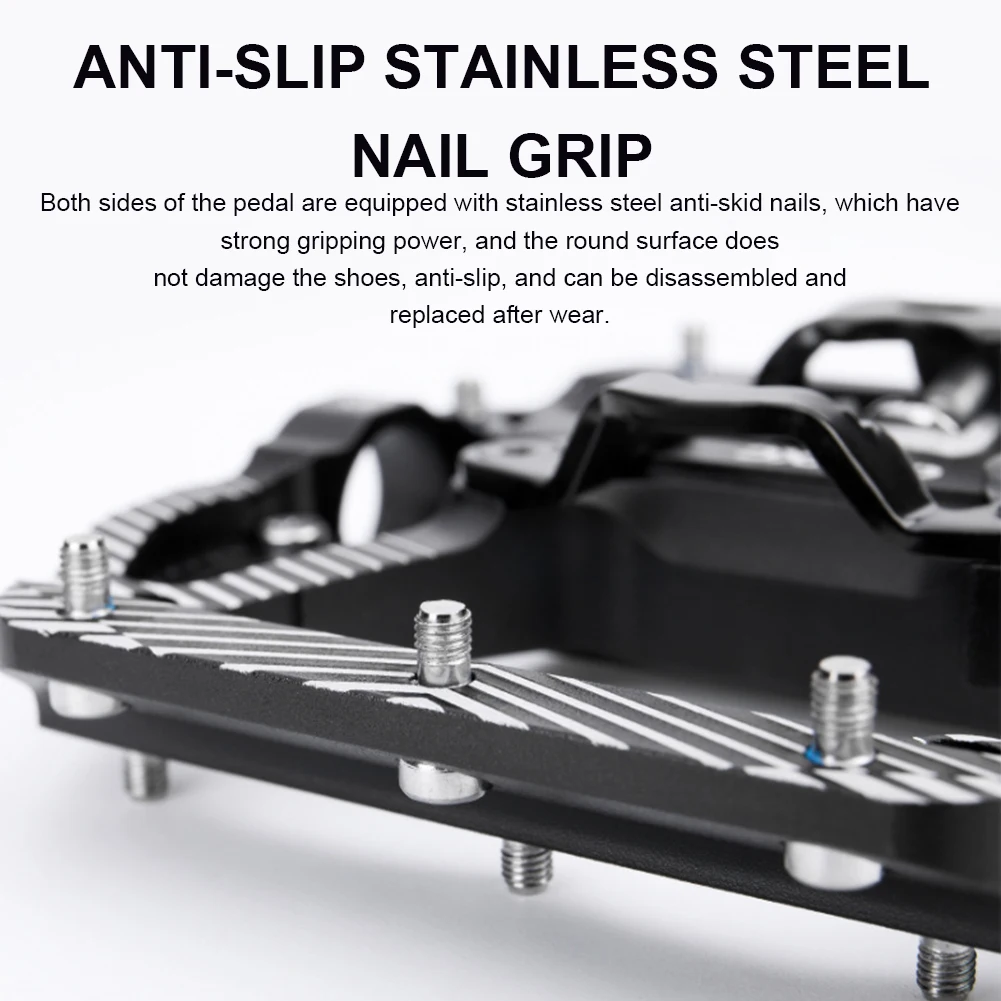 

New 2 In 1 Bicycle Lock Pedal With Free Cleat For SPD System MTB Road Aluminum Anti-slip Sealed Bearing Lock Accessories