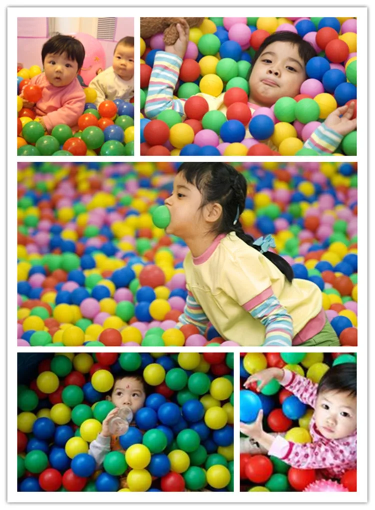 

10pcs Colorful Ball Soft Plastic Ocean Ball Funny Baby Kid Swim Ball Pit Toy Water Pool Ocean Wave Ball