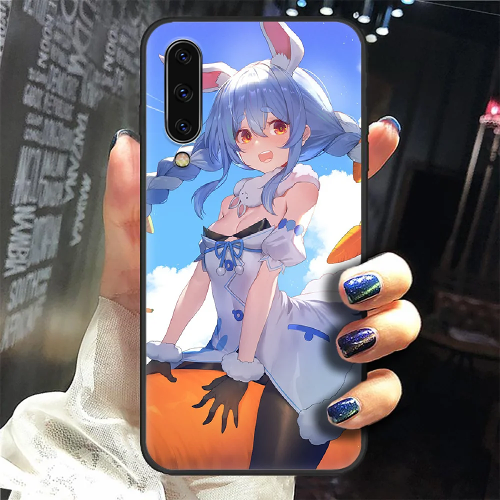 

Anime Usada Pekora hololive Phone Case Cover For Samsung Galaxy A10 A20 A30 E A40 A50 A51 A70 A71 J 5 6 7 8 S black Etui 3D