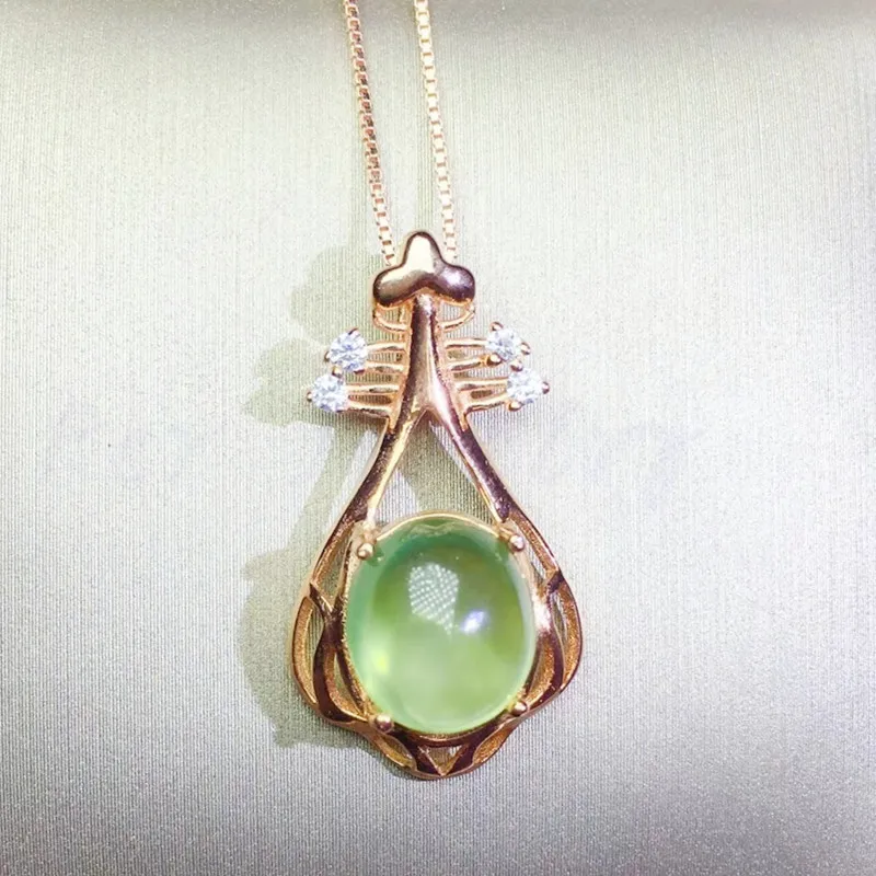 Натуральное ожерелье в стиле прехнит бесплатная доставка 2.6CT драгоценный камень