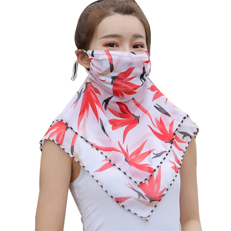 1 шт. женская шифоновая Солнцезащитная маска для лица|Маска велоспорта| |