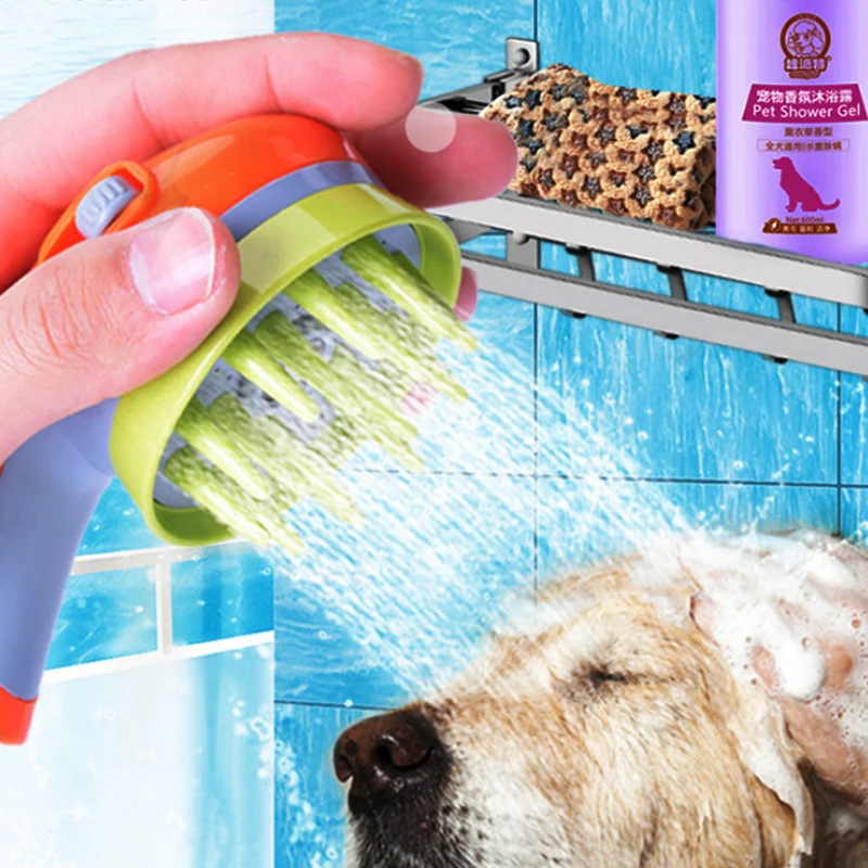 

Pet Bath Sprayers Shower Head Brush Dog Cat Comb Toiletries Accessories Sprinkler Animal Wash Tool Bathing 360° Washer
