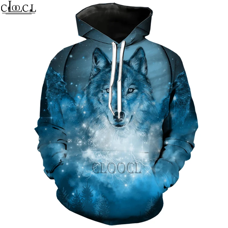 

HX Newest Popular Animal Wolf 3D Print Hoodie Men's Women Tracksuit Autumn Long-Sleeved Fashion Hoodie Tops Drop Shipping