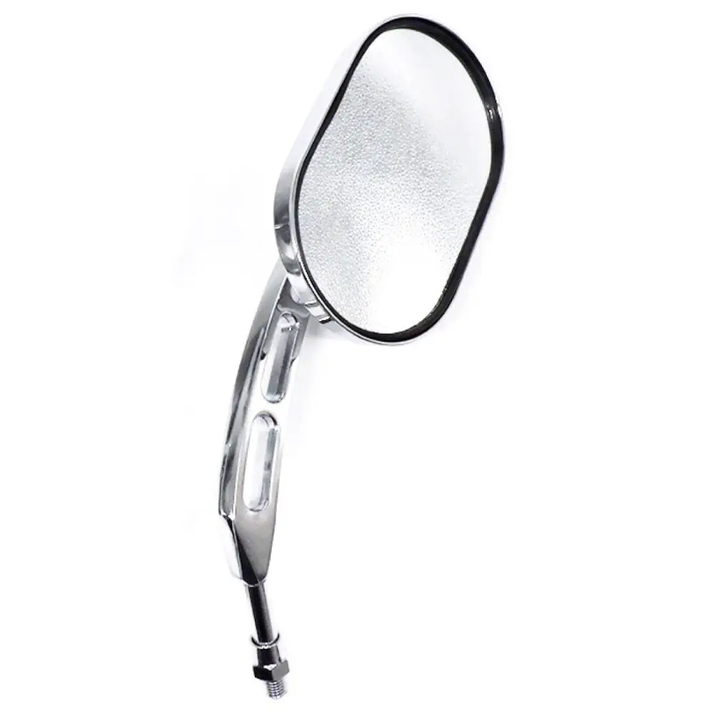 Серебристые хромированные боковые зеркала 10 мм для мотоцикла harley yamaha vespa