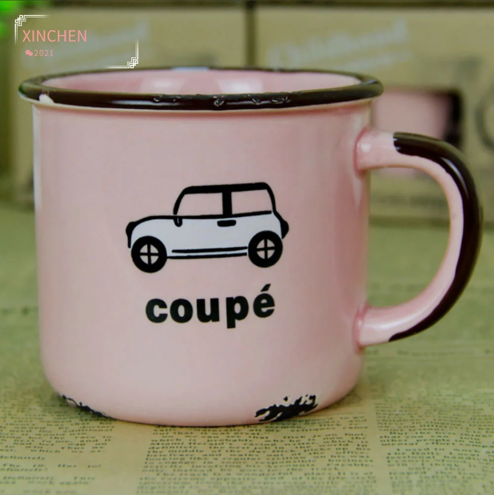 

Coffee Cups Cute Mugs Breakfast Cup Creative Ceramic Milk Household Daily Use Couples Porcelain Cn(Origin) Palibali