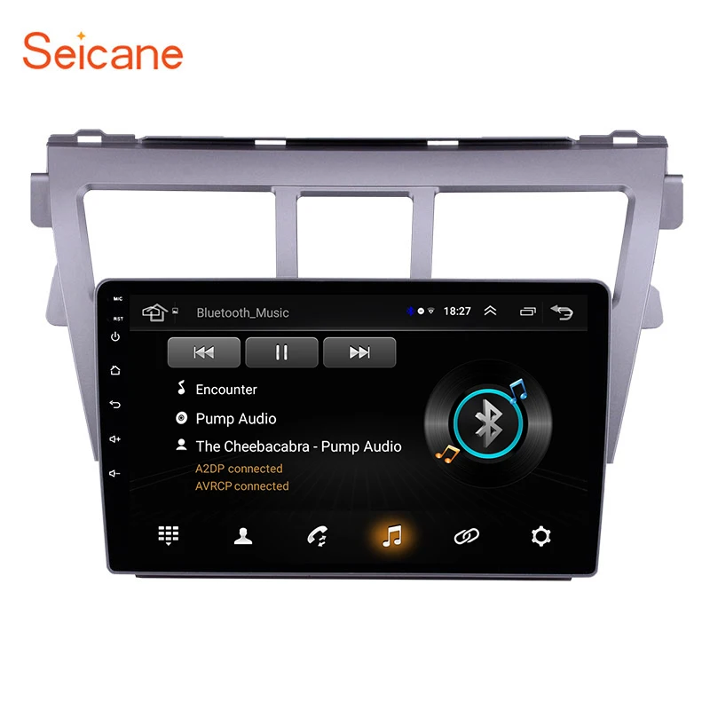 Seicane GPS Auto Stereo 9" Car Radio For 2007 2008 2009 2010 2011 2012 Toyota VIOS Android 8.1 Multimedia Player Support 1080P