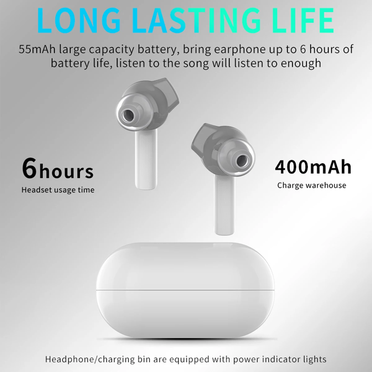 TWS наушники BT 5 0 Беспроводные спортивные вкладыши с зарядным устройством