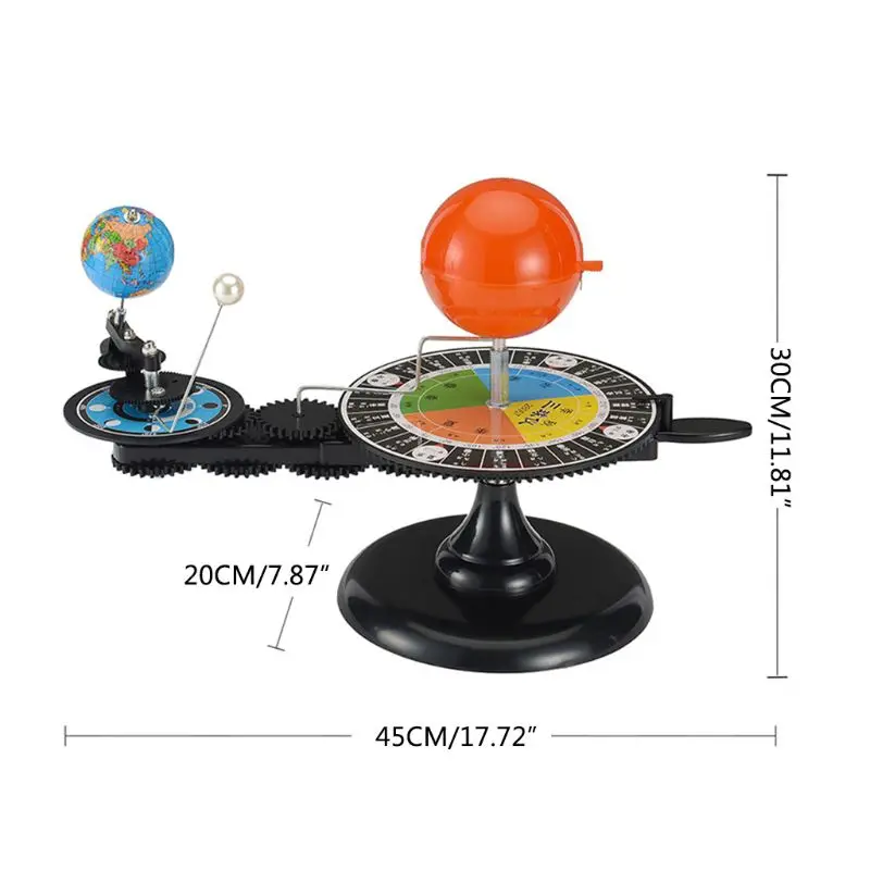 

Solar System Three Globes Sun Earth Moon Orbital Planetarium Model Astronomy Demo Student Children Education Teaching Tool Toys
