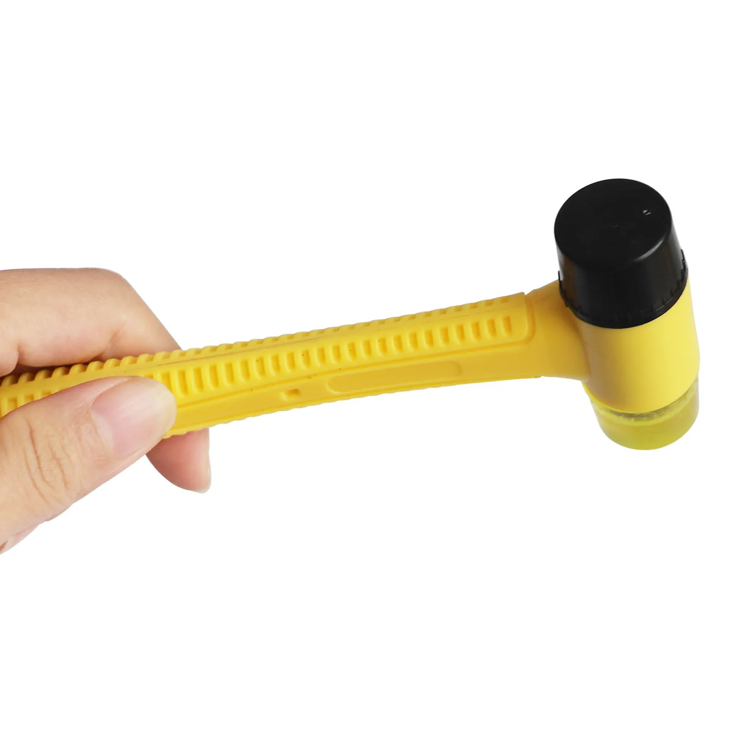 

Rubber Mallet Hammer,Double-Faced Soft Hammer with Ergonomic Shaped Anti-Shock/Slip Handle for Jewelry Leather Craft Woodworking
