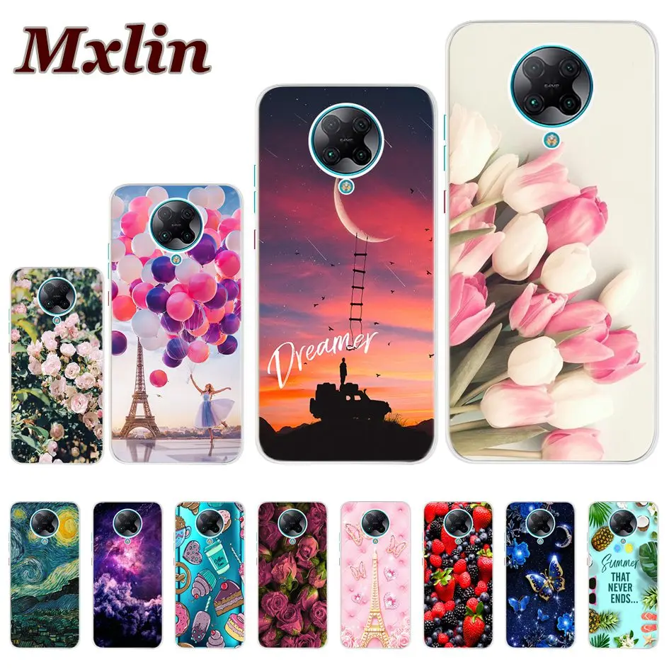 Роскошный цветок бампер чехол для Xiaomi Redmi K20 K30 Pro Чехол Чехлы мобильного телефона