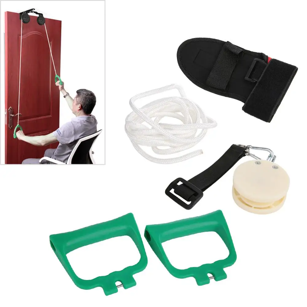 

Shoulder Exercise Pulley Over Door Rehab Exerciser for Frozen Shoulder Arm Rehabilitation Training Equipment Kit Set For Elderly