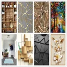 Виниловые самоклеящиеся обои, водостойкие, с 3d-изображением дверей, фотообои с геометрическим рисунком постеров