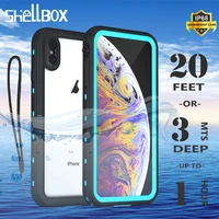 ip68 waterproof phone case for iphone 13 12 11 pro max x xr xs max clear silicone shell for apple 8 7 6s plus shockproof cover