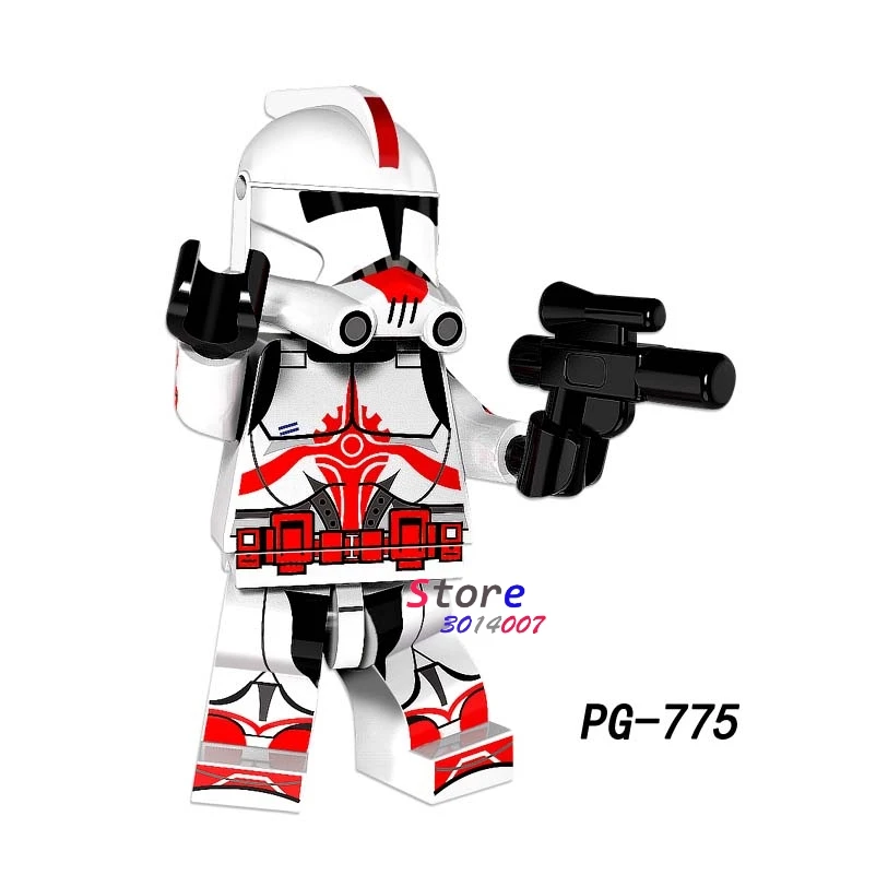 pg775 50 шт. модель Mandalorian Fet Jango Darksaber s строительные блоки игрушки для детей фигурки - Цвет: pg775