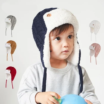 Laste läkiläki tüüpi talvemüts kõrvaklappidega, suurused 0-5 aastastele 1