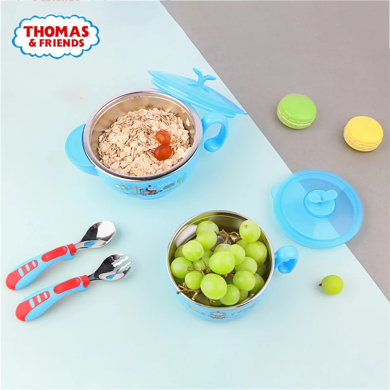 С принтом из мультфильма Томас и его друзья Детская посуда вилка ложка набор