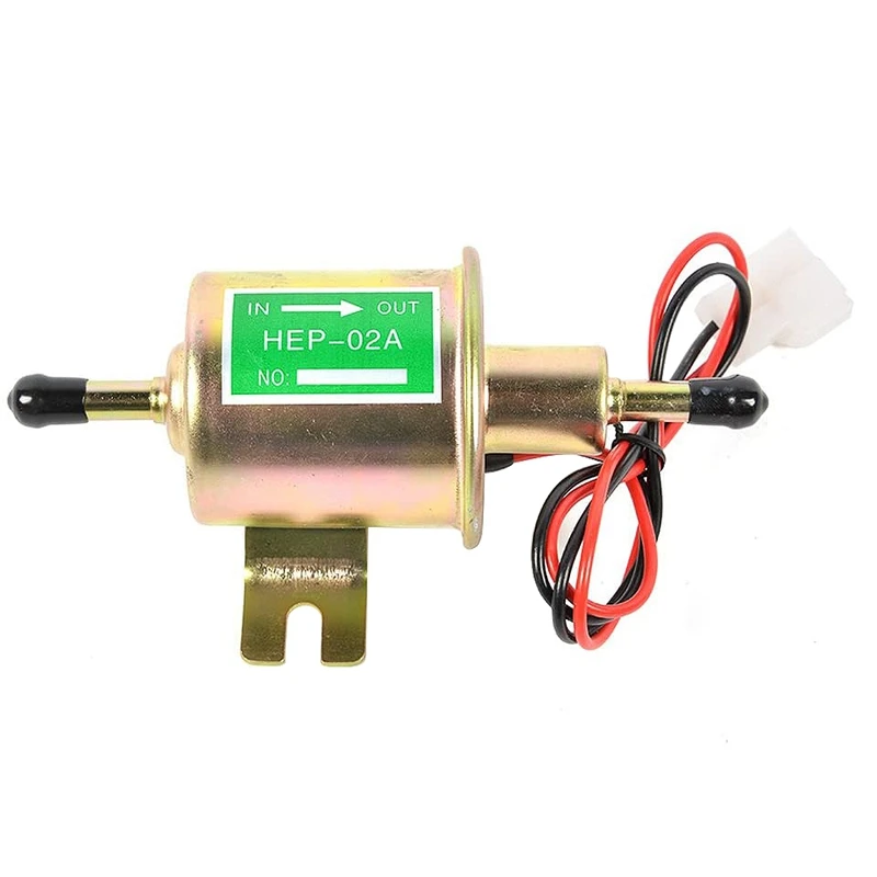 Universal 12V Fuel Pump HEP-02A Electric Gas Low Pressure Crude Oil | Pumps