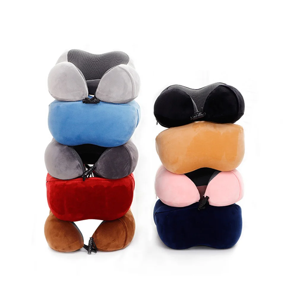

1Pc U-Shaped Pillow Slow Rebound Memory Foam Multi-Purpose Travel Neck Pillow Office Nap Pillow Airplane Pillow