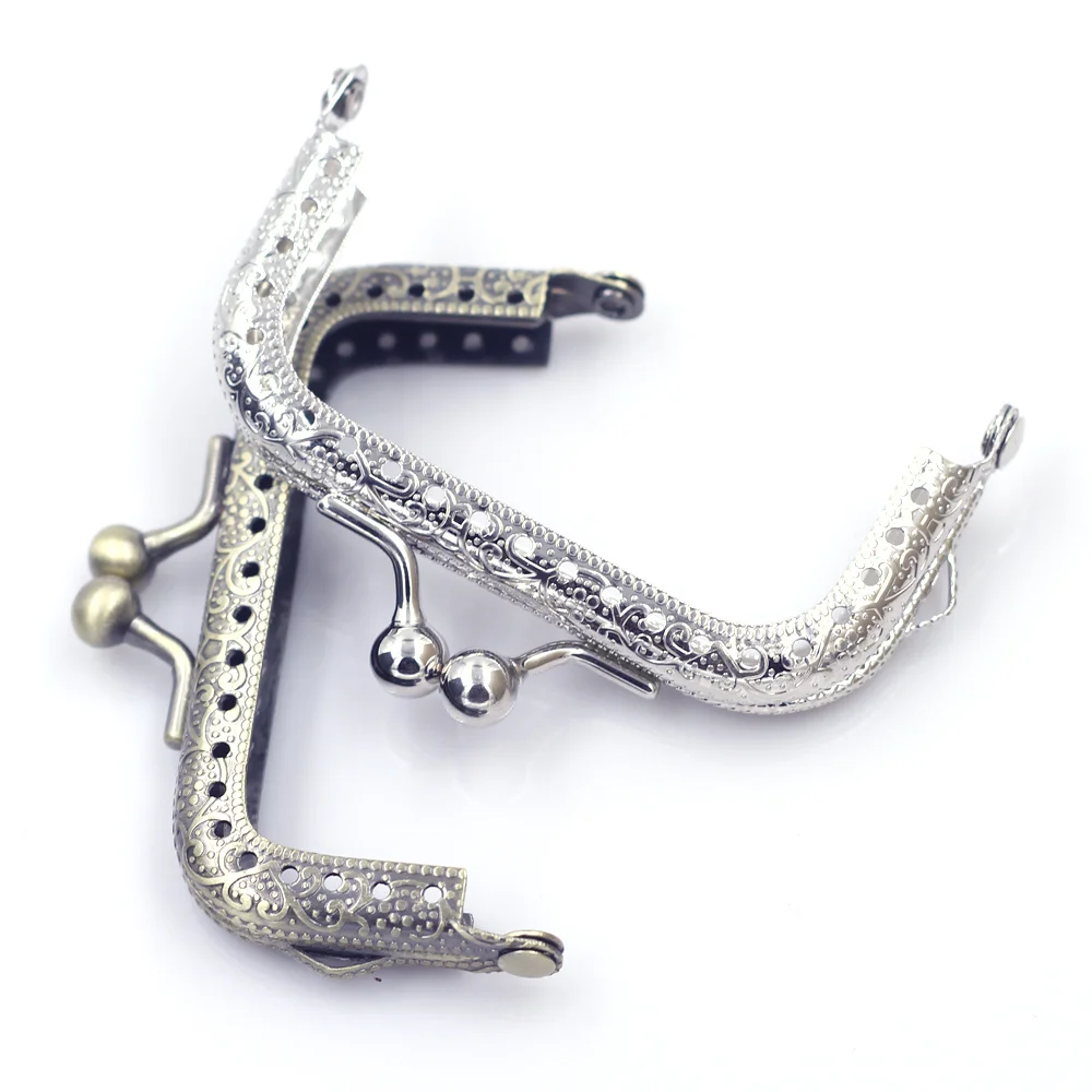 

7.5cm Square Metal Purse Bag Frame Kiss Clasp Buckle Lock Sewing Holes DIY Handbag Gift Crafts Making Hardware Accessories Parts