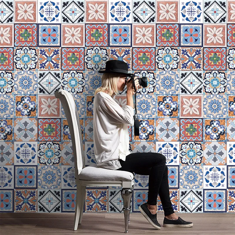 

Nordic Aesthetic Decorative Films Wall Stickers Waterproof Self Adhesive Covering Decorative Films Vinilo Home Decor DB60TM