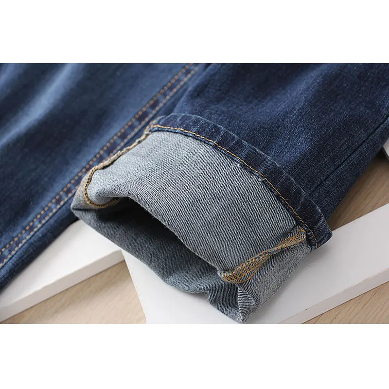 

2021 Newly Women Vintage Jeans Streetwear Stretch Patchwork Blue Denim Pencil Pants High Waist Patch Designs Trouser with Pocket