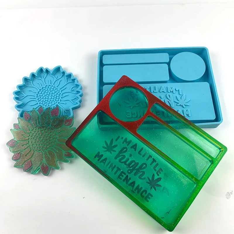 1 комплект Роллинг лоток эпоксидная смола форма для хранения ювелирных изделий