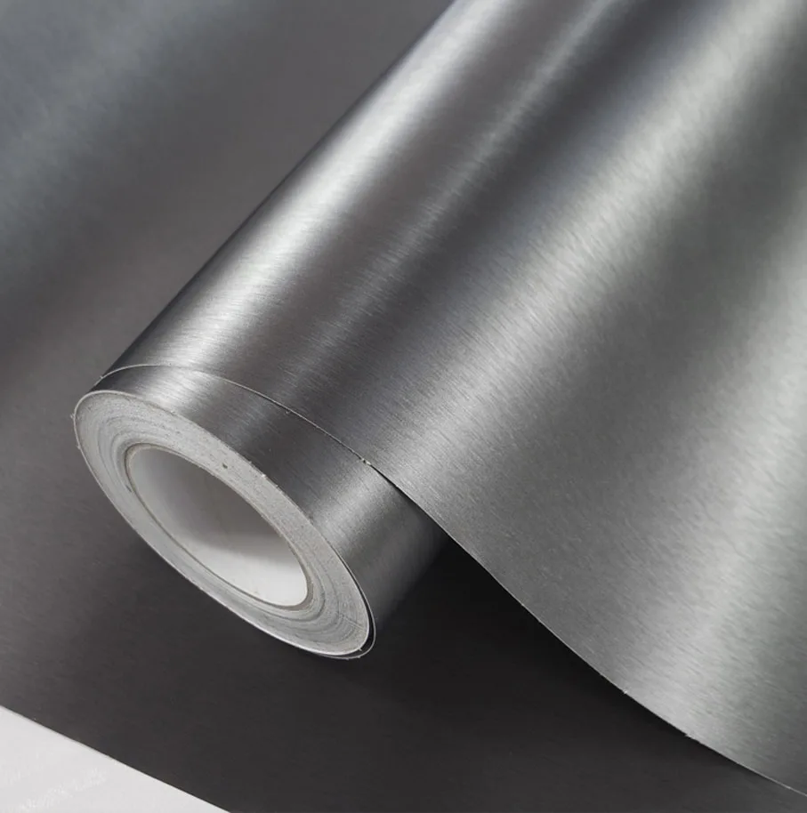 Автомобильная Стильная черная темно-серая серебристая металлическая матовая