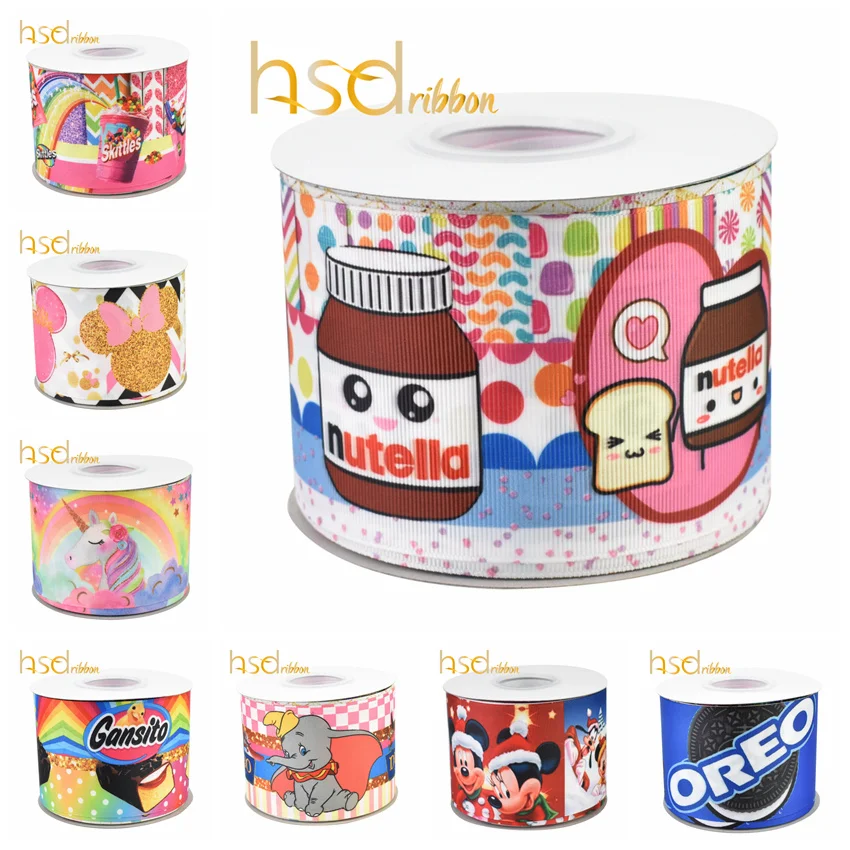 HSDRibbon 22 мм 38 50 75 печать на заказ HT Grosgrain лента ярдов/рулон|Ленты для шитья| |