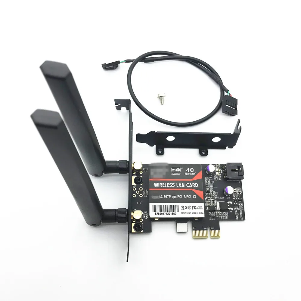 Настольная PCi e 867 Мбит/с Wi Fi беспроводная AC Intel 8265 802.11AC Bluetooth 4 2 PCI Express X1 WiFi карта|wifi